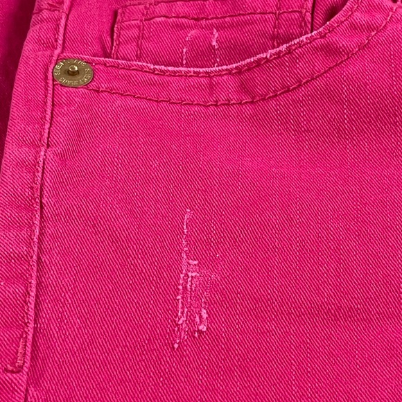 Seven7 Jeans Womens Size 6 Distressed Pink Skinny Denim Pants Casual - Picture 9 of 14
